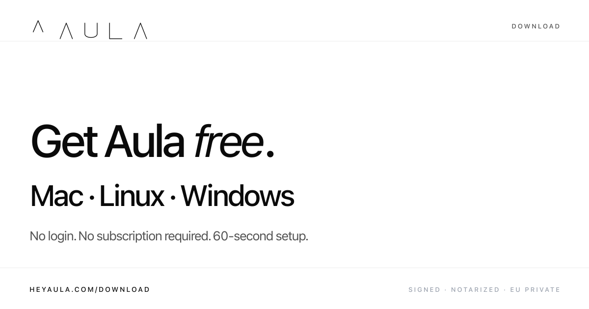 Download Aula for Mac · Aula